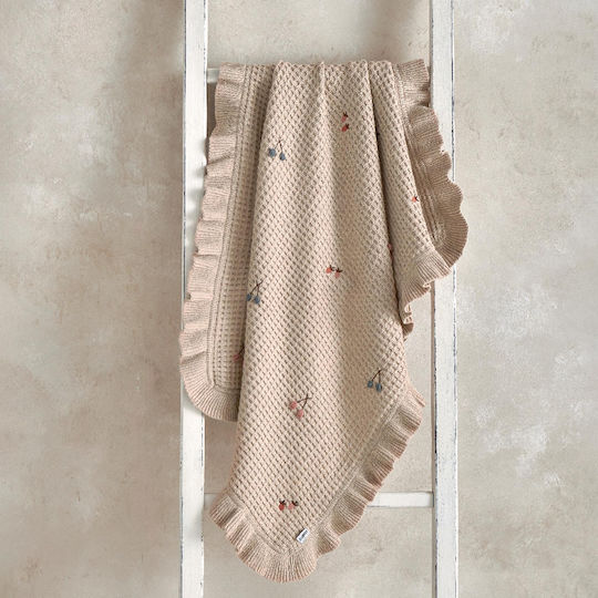 Mamas & Papas Blanket Nursery Swaddling Blankets Knitted Beige 80x100cm