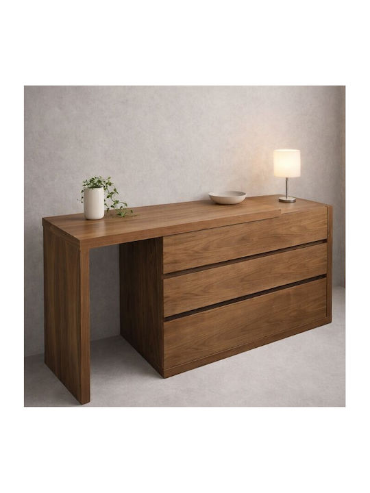 Floor-standing Makeup Dressing Table Memory L2013 Wooden Chestnut 110x44x72cm
