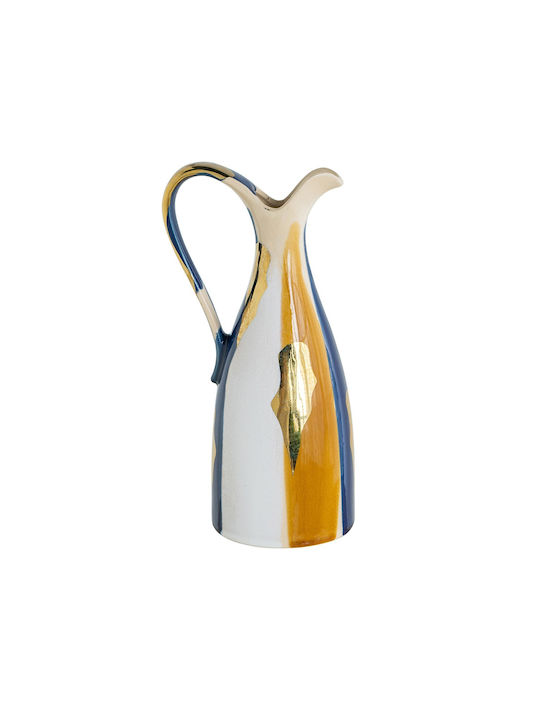 Artekko Ekko Dekorative Keramik Krugvase Mehrfarbig 14,5x12,5x31,5 cm