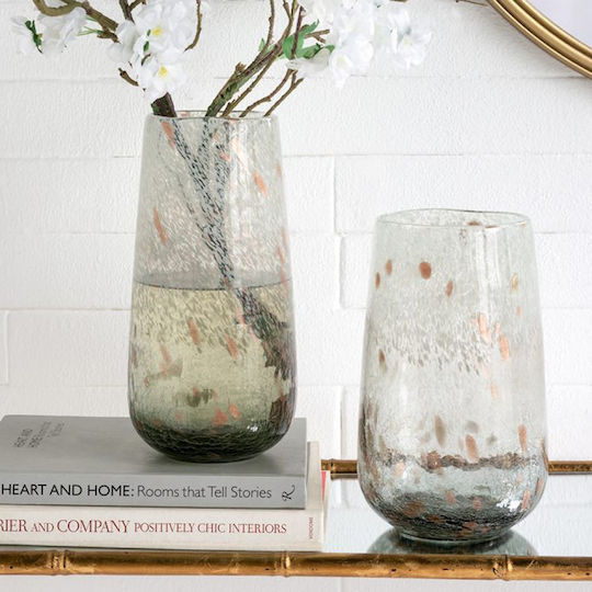 Artekko Decorative Vase Twilight Gray 16x16x27cm