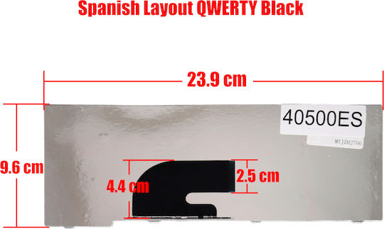 Teclado Español Para Portátil Spanish Laptop Keyboard Acer Aspire One Z Zg5 One A100 A110 D150 Aebu2u00050-us 9j.n7482.j01 K081062a1gk Mp-08b43u4-6981 Pk1306f0700 9j.n9482.00r 9j.n9482.e0r Pk1306f0200 Es Black Κωδ.40500es
