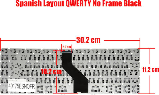 Spanish Laptop Keyboard Acer Aspire V5-472 V5-472g V5-472p V7-482pg V5-473 V5-473g V5-473p V5-473pg V5-483 Mp-13g13u4-920 Aezqyr00110 9z.n8dbq.g13 Es No Frame Black Code 40175esnofr