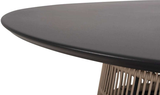Tisch Stabil Anthracite-beige 120x120x75cm