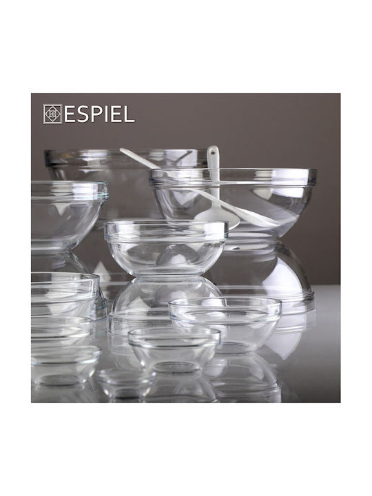Pasabahce Chef Servierschüssel Rund Glas mit Durchmesser 3.7cm