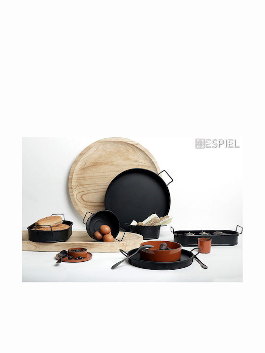 Espiel Μεταλλικός Δίσκος Σερβιρίσματος 46x38x6.5cm