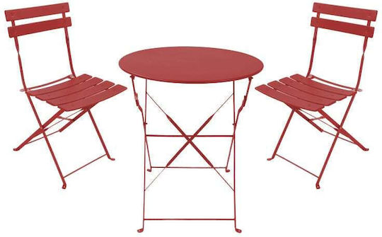 Garten- und Outdoor-Möbelsets Typsatz Speisesaal 3 Stück Terrakotta