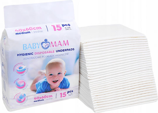 BabyMam Prosop Pentru Eructație Și Înveliș De Unică Folosință 40x60cm 15 Bucăți BabyMam Prosop Pentru Eructație Și Înveliș De Unică Folosință 40x60cm 15 Bucăți