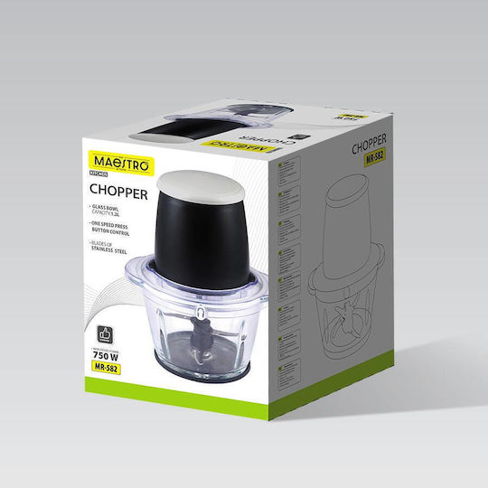 Maestro Мултифункционална Машина Multi 750W с Капацитет 1.2л Черна