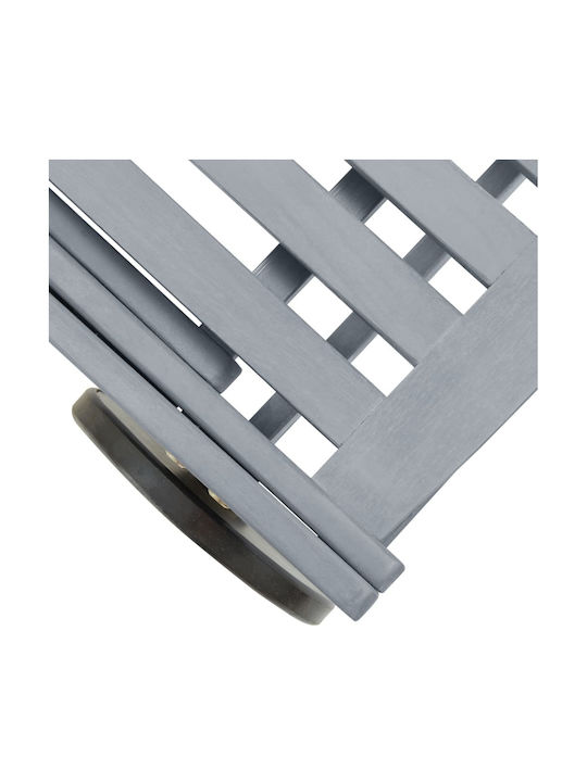 Liegestuhl Hölzernes mit Rädern Gray 199x68x86cm.