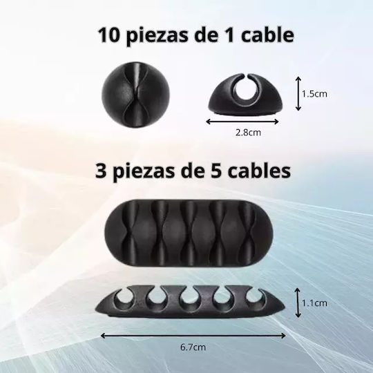 Selbstklebende Kabelclips Organisation Clips – Kabelmanagement Ohne Löcher