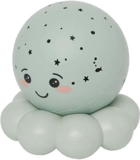 Cloud b Night Light LED Octopus Power Green