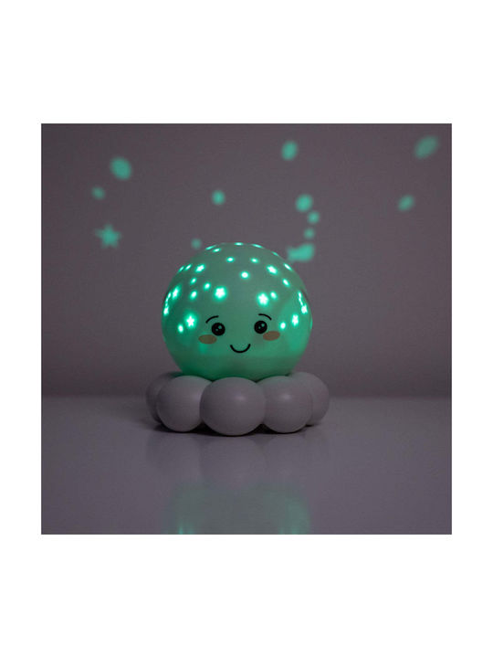 Cloud b Night Light LED Octopus Power Green