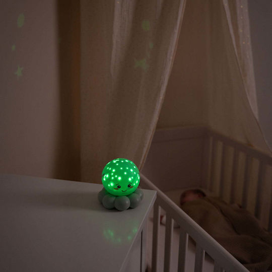 Cloud b Night Light LED Octopus Power Green