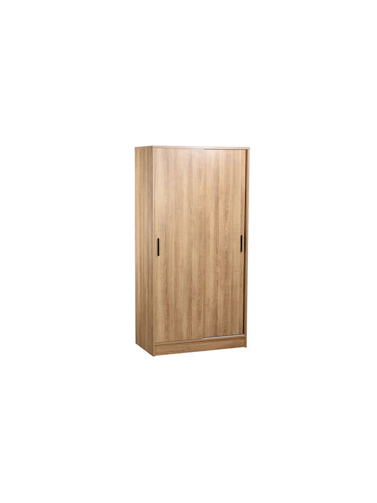 Storas Δίφυλλη Ντουλάπα Συρόμενη Σονόμα 90x50x180cm
