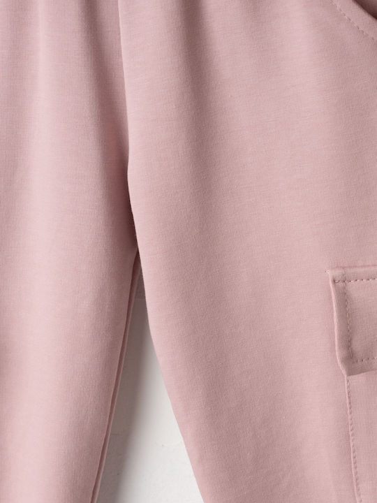 Kids Sweatpants Set Pink 3pcs