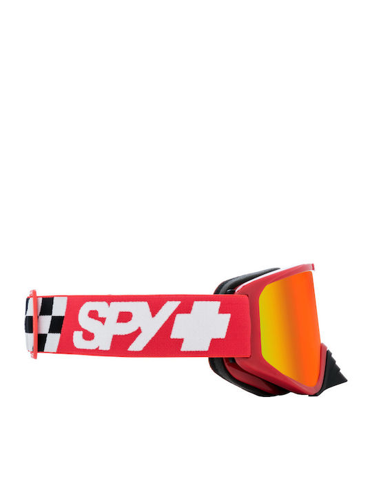 Spy Woot Ски & Сноуборд Маска Детска Червен с Леща Димен