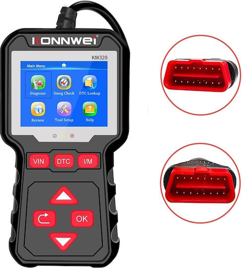 Konnwei Автомобилна Диагностика OBD 2 с Кабел
