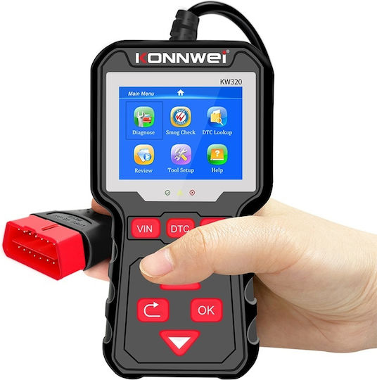 Konnwei Автомобилна Диагностика OBD 2 с Кабел
