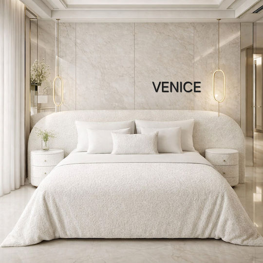 Venice Легло Куинсайз Бежов за Матрак 170x190см