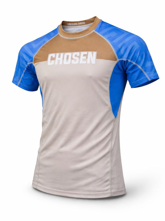 Chosen Ανδρική Κοντομάνικη Μπλούζα CHRS157 για Jiu-Jitsu Μπεζ