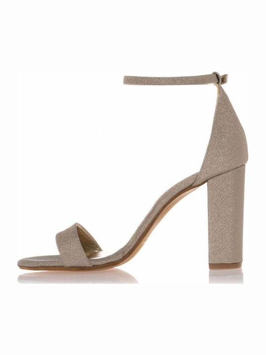 Fabric Sandals Gold