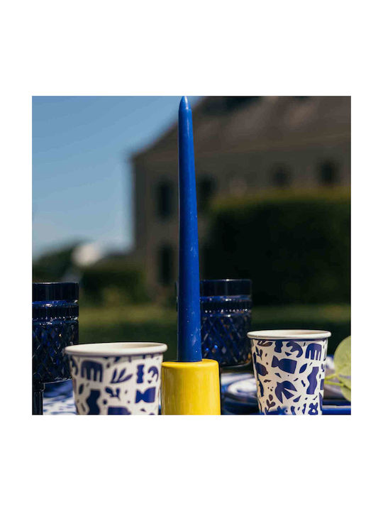 Beauty Home Decorative Taper Candle Blue 25cm