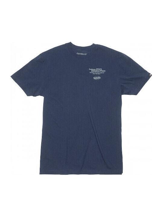 Herrenblusen Kurzarm T-Shirt Blau
