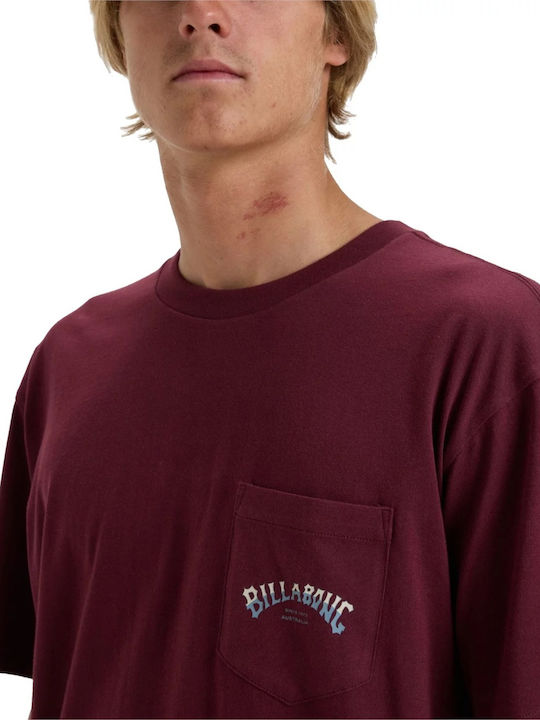 Stacked Arch T-shirt Burgundy