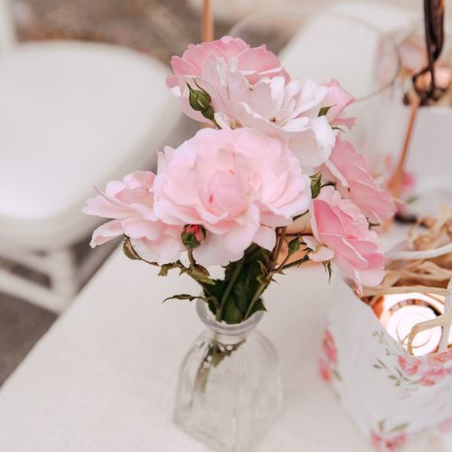 Beauty Home Decorative Glass Vase Rosalie Transparent 5.3xH11cm