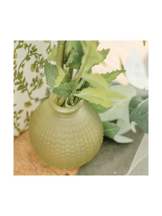 Beauty Home Vază Decorativă Sticlă Alice Verde 8.5cm 1buc