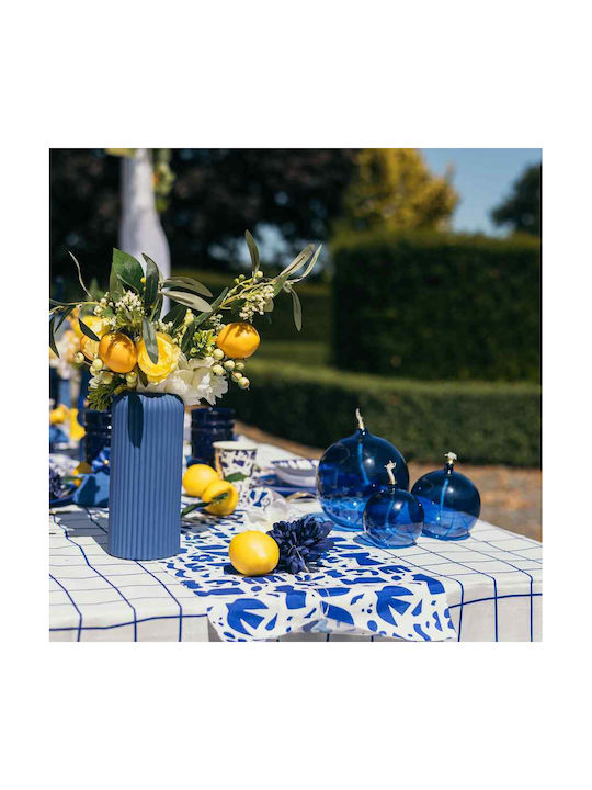 Beauty Home Decorative Vase Zoé Blue 20cm