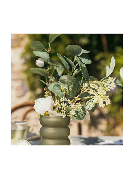 Beauty Home Vază Decorativă Sticlă Victor Verde 11.5cm 1buc