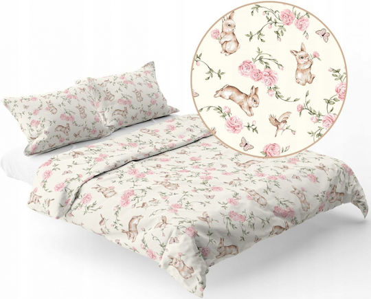 BabyMam Set Cearceaf Pentru Copii Single Roz