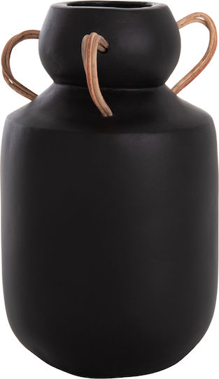 HomeMarkt Decorative Vase Ceramic Mibo Orange 16x16xH16.5cm