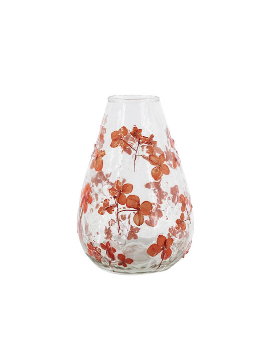 Artekko Decorative Vase Aphelios Transparent 12.5x12.5x18cm