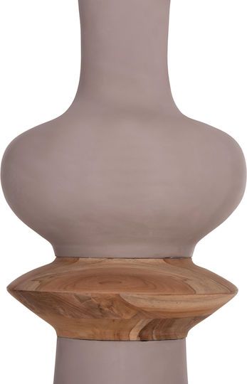 HomeMarkt Decorative Floor Vase Concrete Nebula Brown 17xH45cm