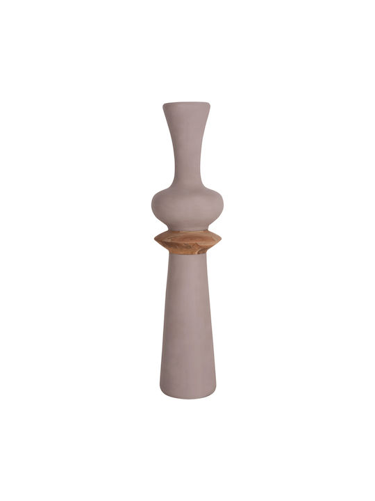 HomeMarkt Dekorative Boden-Vase Beton Nebula Braune 17xH45cm