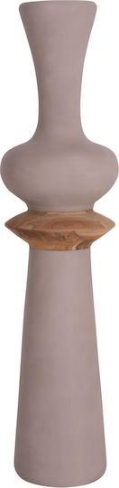 HomeMarkt Decorative Floor Vase Concrete Nebula Brown 17xH45cm