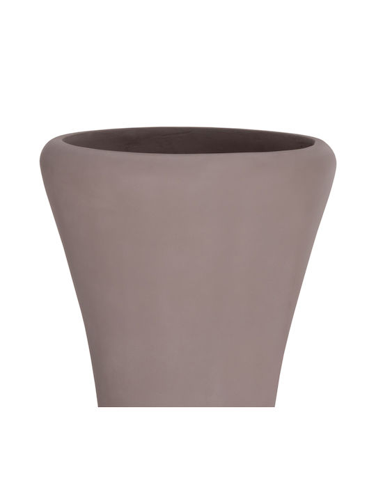 HomeMarkt Dekorative Boden-Vase Beton Nebula Braune 17xH45cm