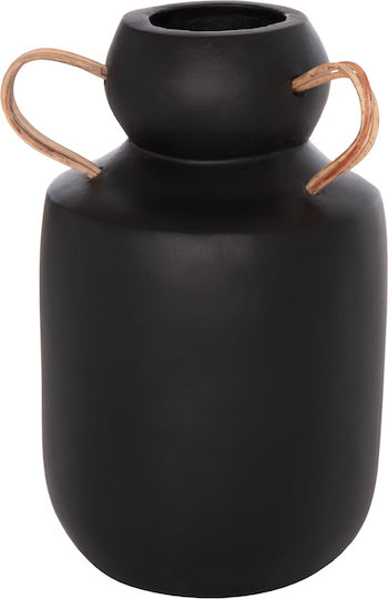 HomeMarkt Decorative Vase Ceramic Mibo Orange 16x16xH16.5cm