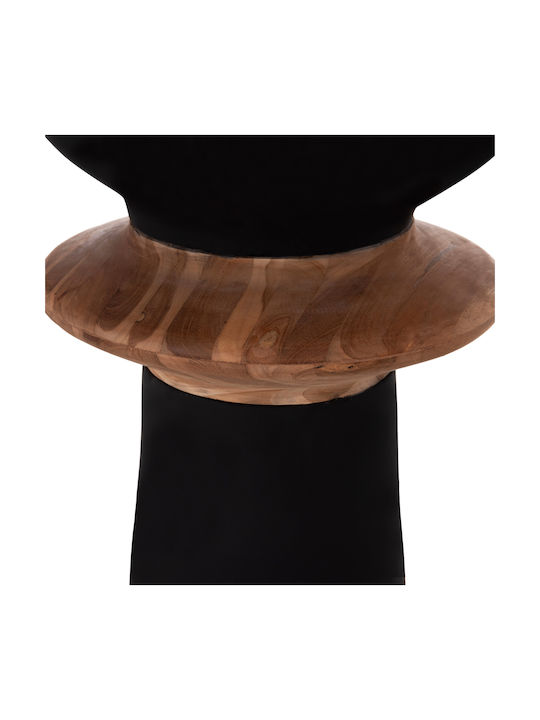 HomeMarkt Decorative Floor Vase Concrete Nebula Black 17xH45cm