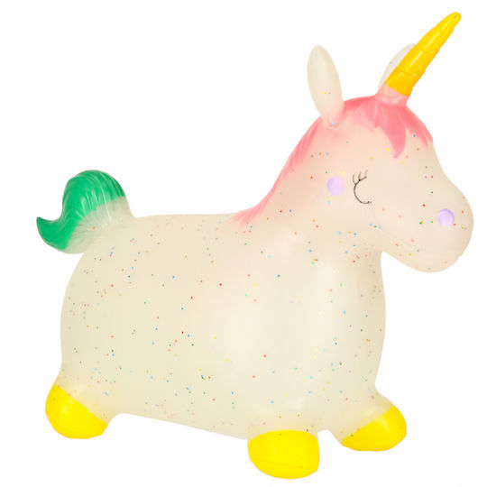 ikonka Săritori Unicorn Pentru 3+ Ani Roz 47 cm