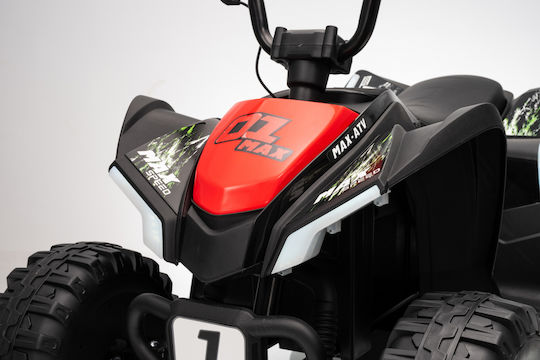 Motocicletă Cu 4 Roți Electrică 24 Volt Roșie Pentru 3+ Ani
