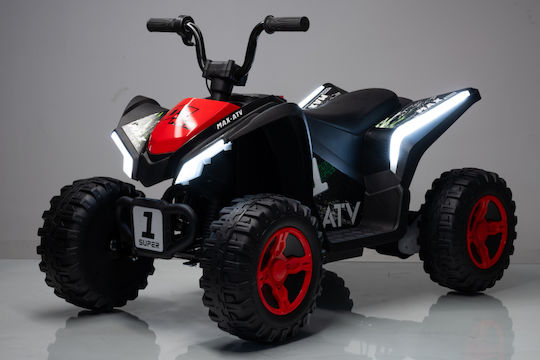 Motocicletă Cu 4 Roți Electrică 24 Volt Roșie Pentru 3+ Ani
