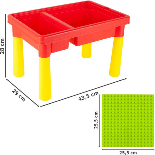Kindertisch aus Plastik Rot MalPlay