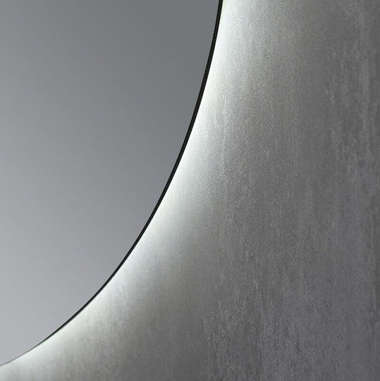 Sparke Round Bathroom Mirror Led 70x70cm White