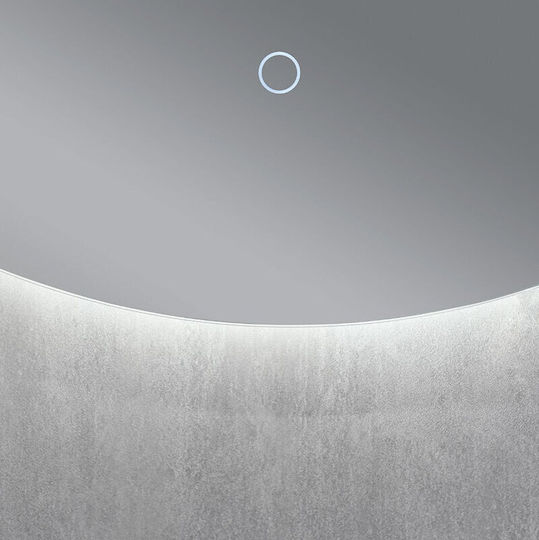 Sparke Round Bathroom Mirror Led 70x70cm White