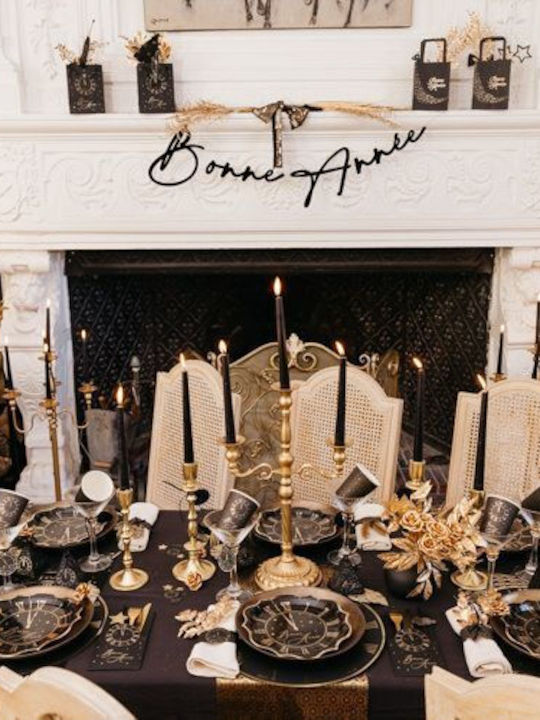 Beauty Home Gabina Metal Candle Holder in Gold Color 9x9x23cm