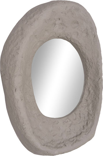 HomeMarkt Riffe Oglindă de Perete cu Gri Ramă din Rattan 60x13cm 1buc