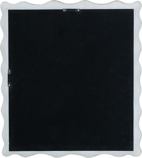 Artekko Frame Καθρέπτης Τοίχου με Λευκό Πλαστικό Πλαίσιο 40.5x36.2cm
